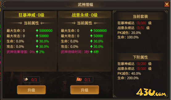武神系统 43u《刀剑笑之霸刀》武神化身玩法介绍